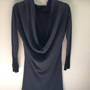 RARE Lululemon Athletica Charcoal Cowl Neck Serenity Sweater